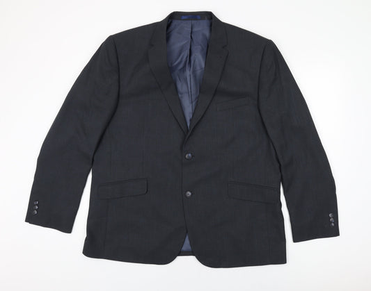 Taylor & Wright Mens Grey Polyester Jacket Suit Jacket Size 46 Regular