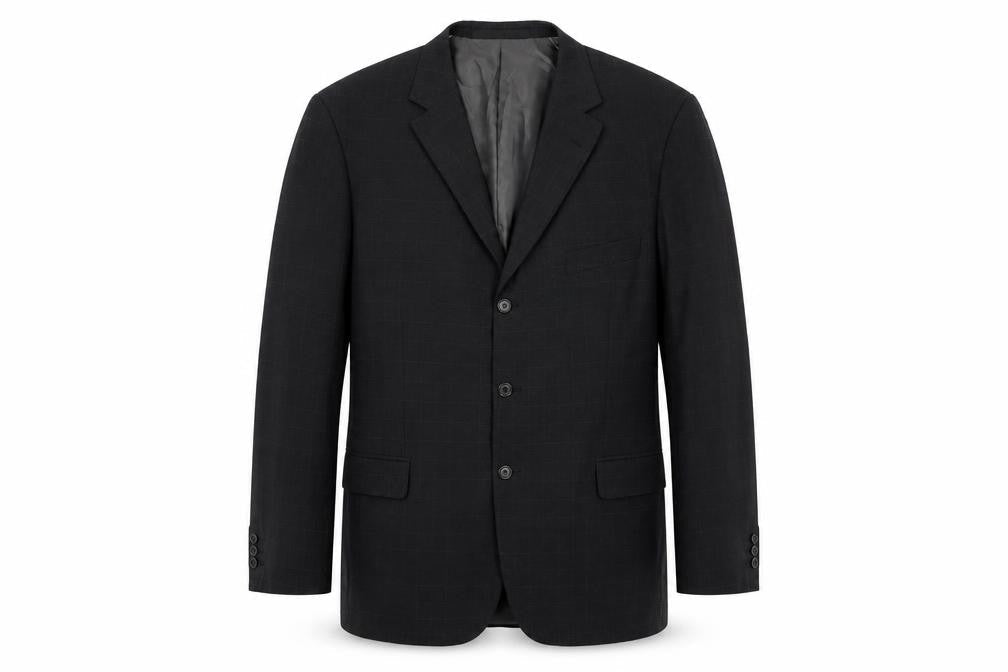 Marks and Spencer Mens Black Polyester Jacket Suit Jacket Size 44 Regular