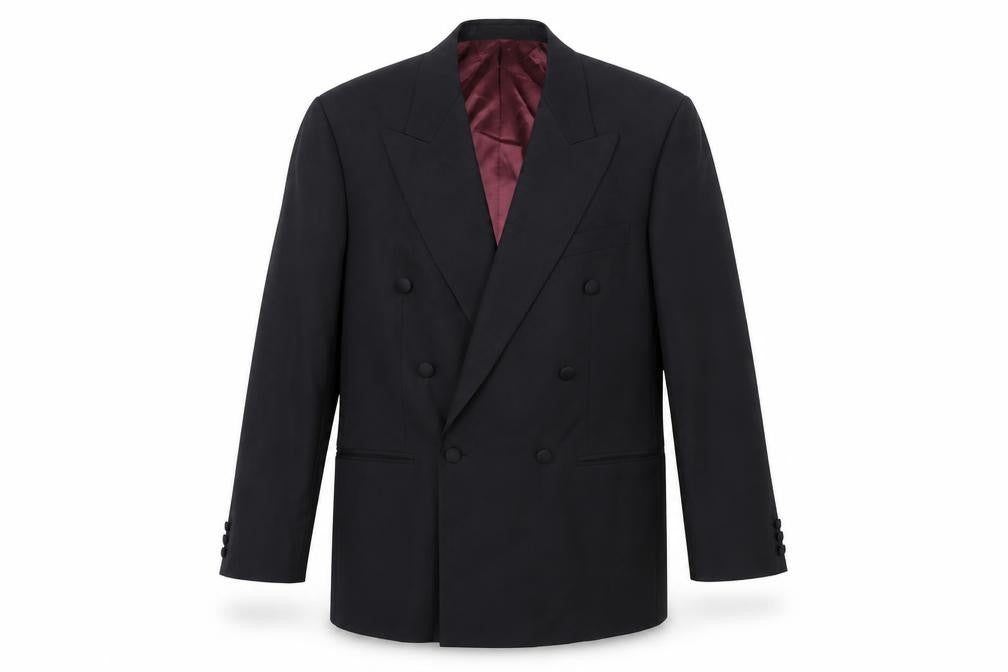 Marks and Spencer Mens Black Polyester Jacket Suit Jacket Size 38 Regular