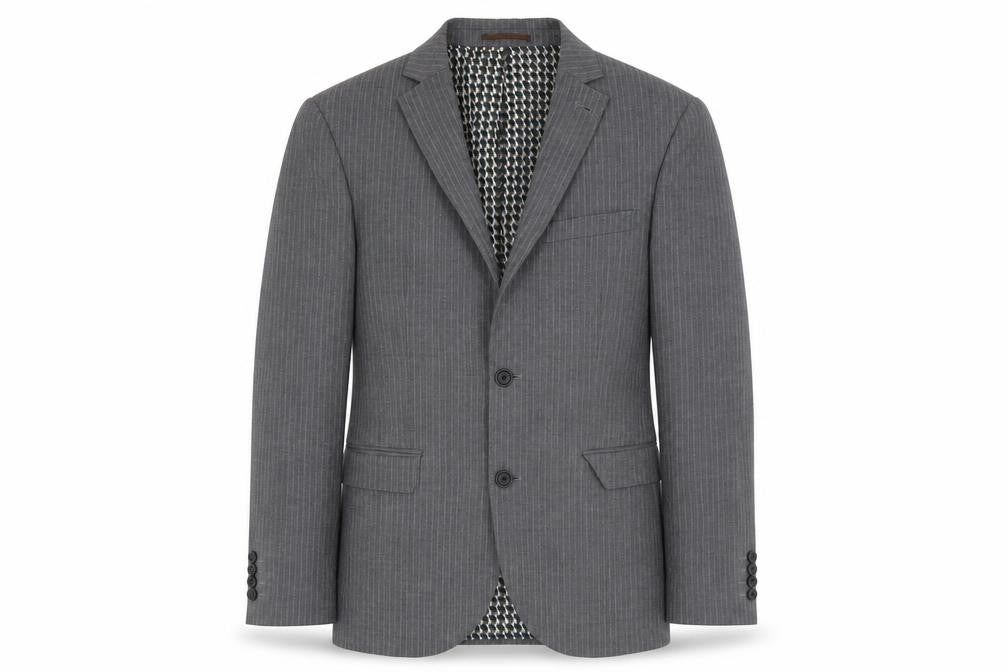 NEXT Mens Grey Polyester Jacket Suit Jacket Size 36 Regular