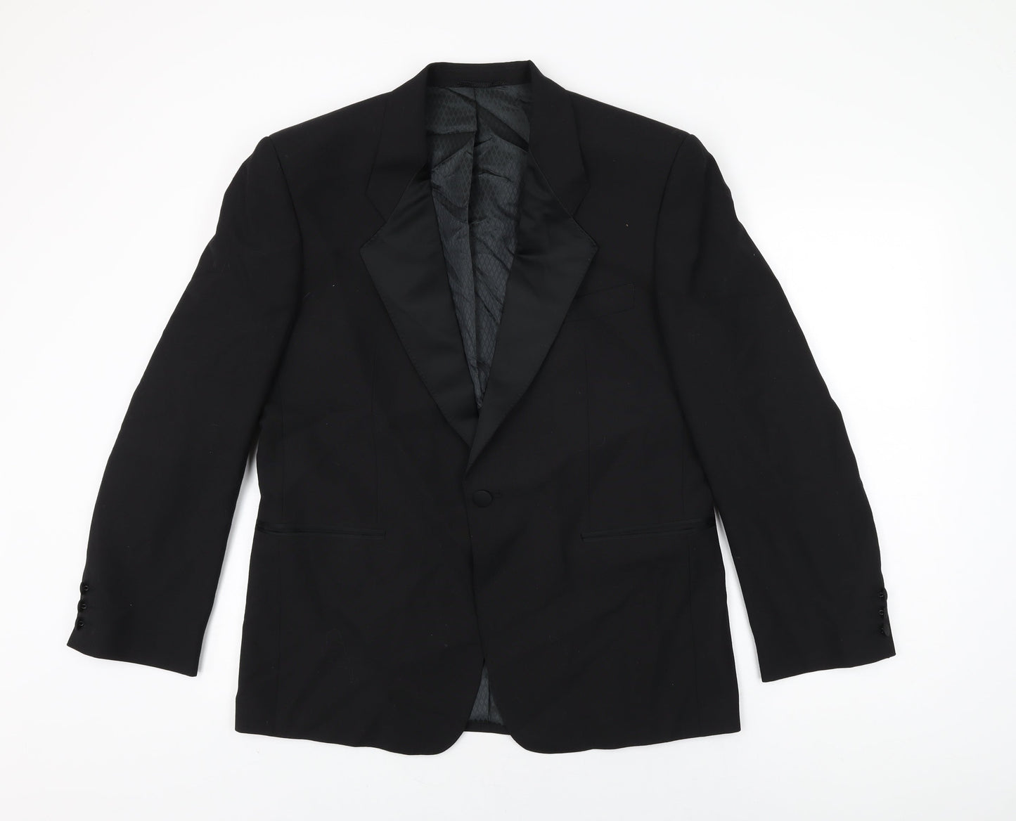 Weidenmann Mens Black Polyester Jacket Suit Jacket Size 40 Regular