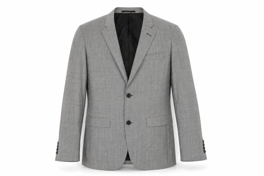 Topman Mens Grey Wool Jacket Suit Jacket Size 36 Regular
