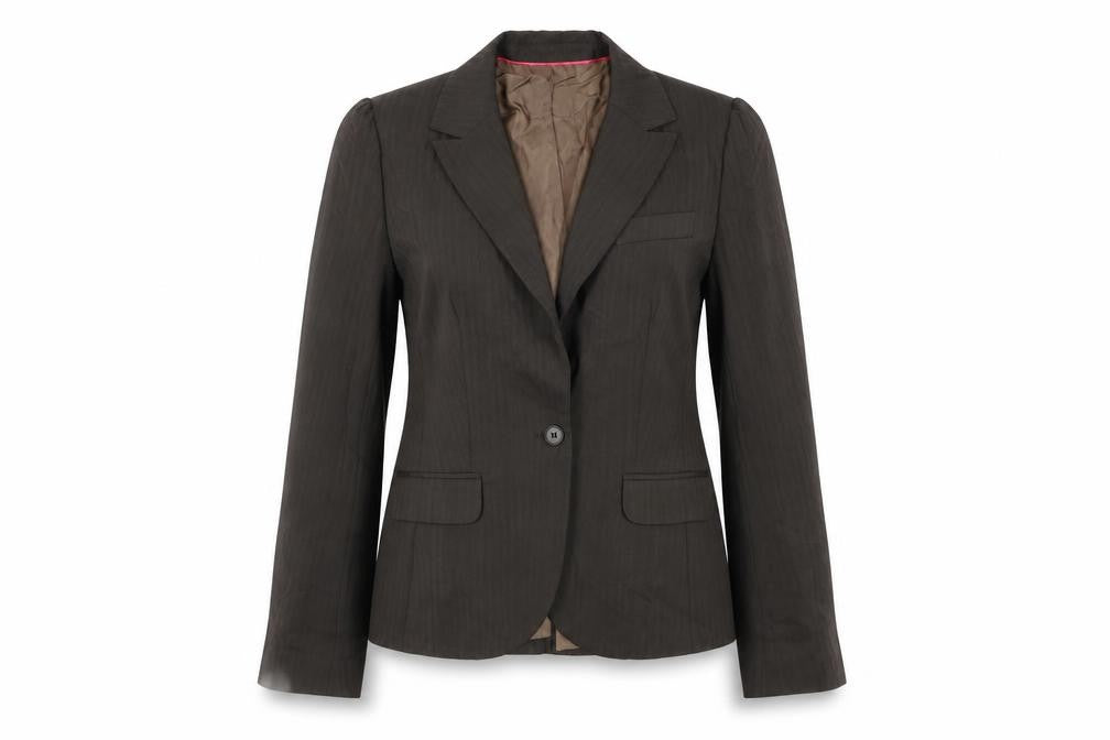 Oasis Womens Brown Wool Jacket Blazer Size 12