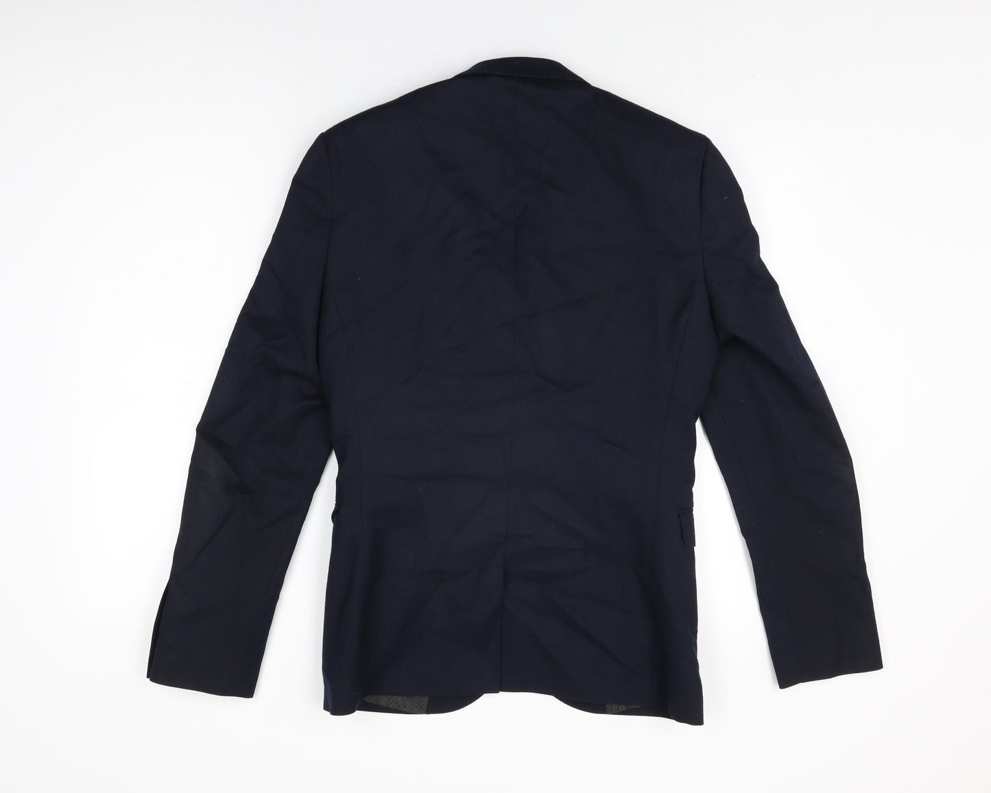 NEXT Mens Blue Wool Jacket Suit Jacket Size 36 Regular