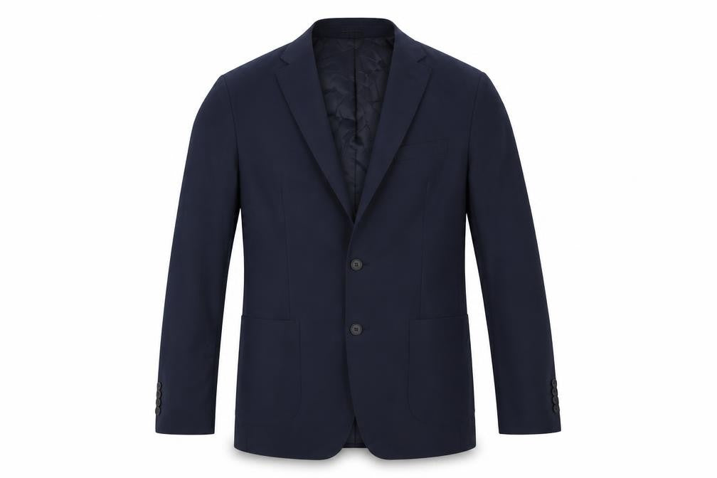 Marks and Spencer Mens Blue Polyester Jacket Suit Jacket Size 42 Regular