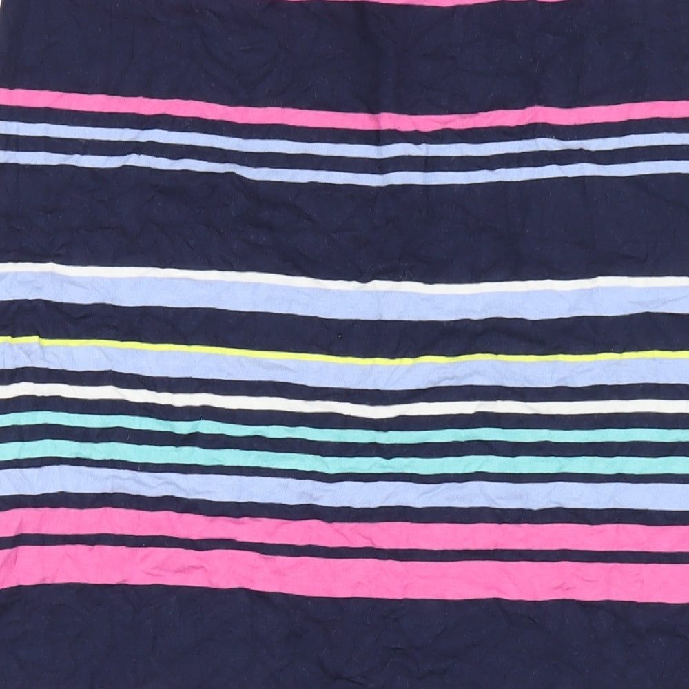 Crew Clothing Womens Multicoloured Striped Viscose Maxi Skirt Size 10