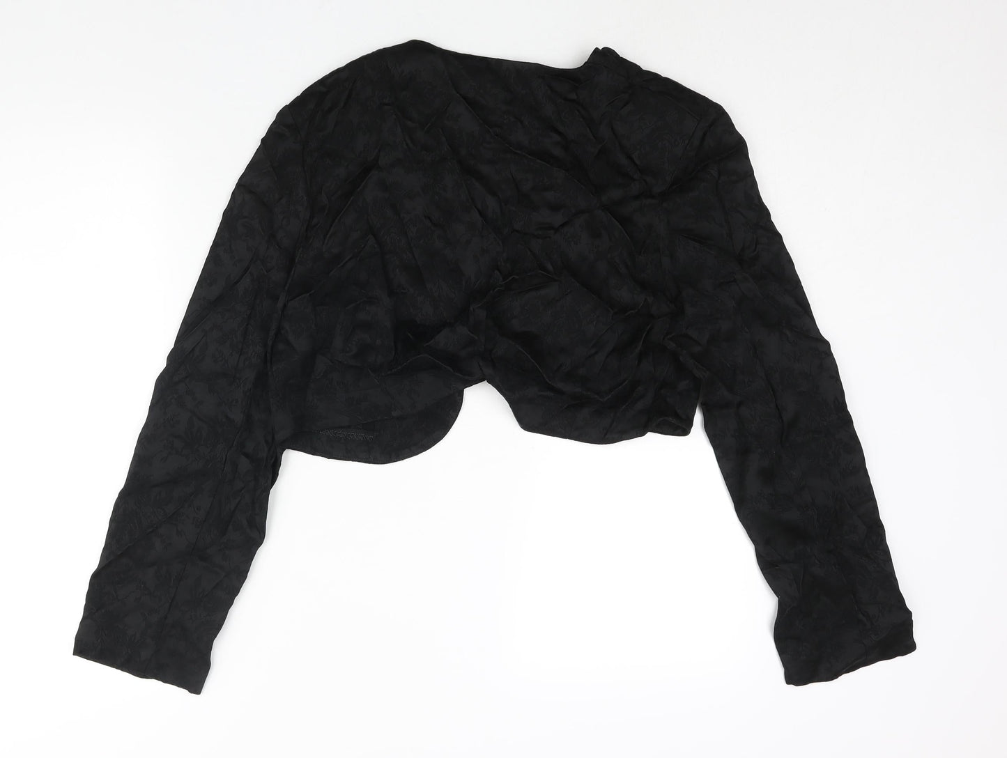 Fransa Womens Black Floral Jacket Size XL