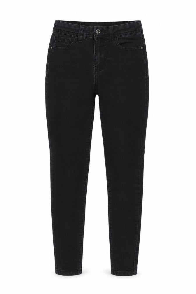 Denim & Co. Womens Grey Cotton Skinny Jeans Size 6 L27 in Regular Zip
