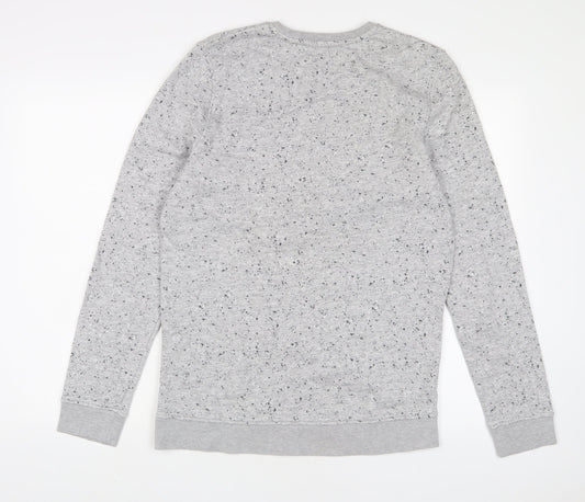 Skate Nation Boys Grey Cotton Pullover Sweatshirt Size 12 Years Pullover - Embroidered