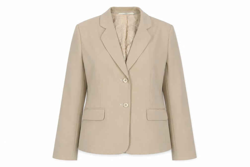 Marks & Spencer Womens Beige Jacket Blazer Size 12 Button