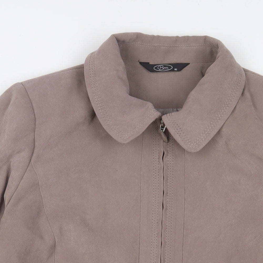 Bonmarché Womens Brown Jacket Size 16 Zip
