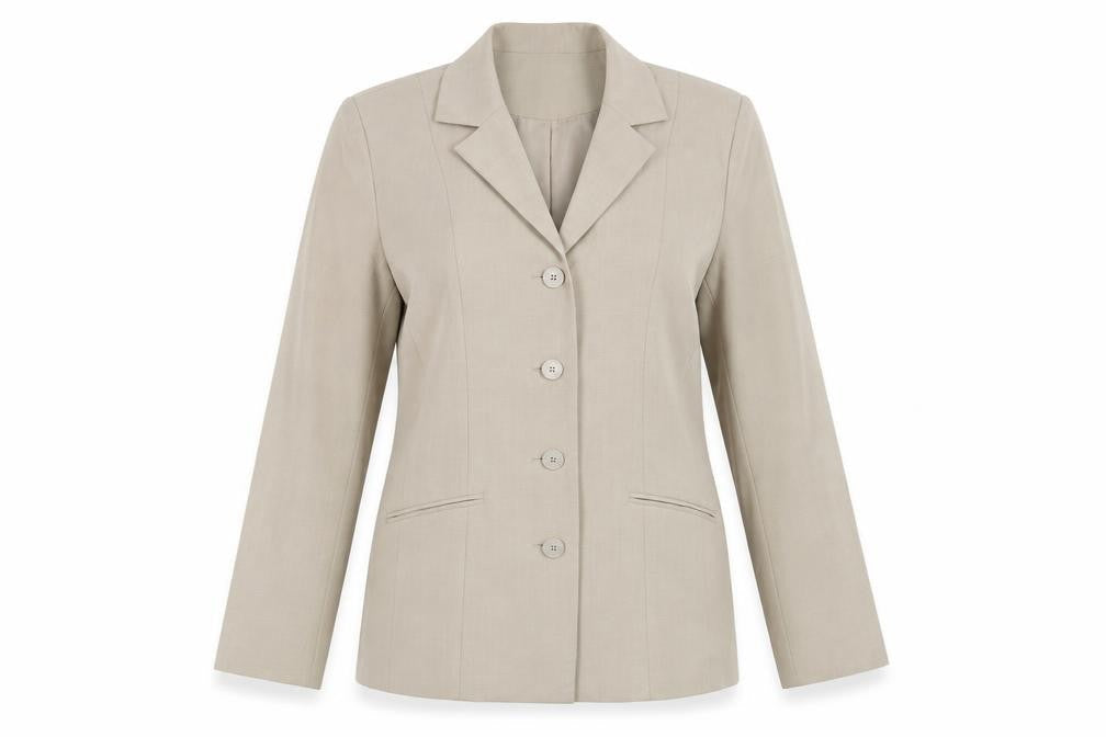 Bonmarché Womens Beige Jacket Blazer Size 14 Button
