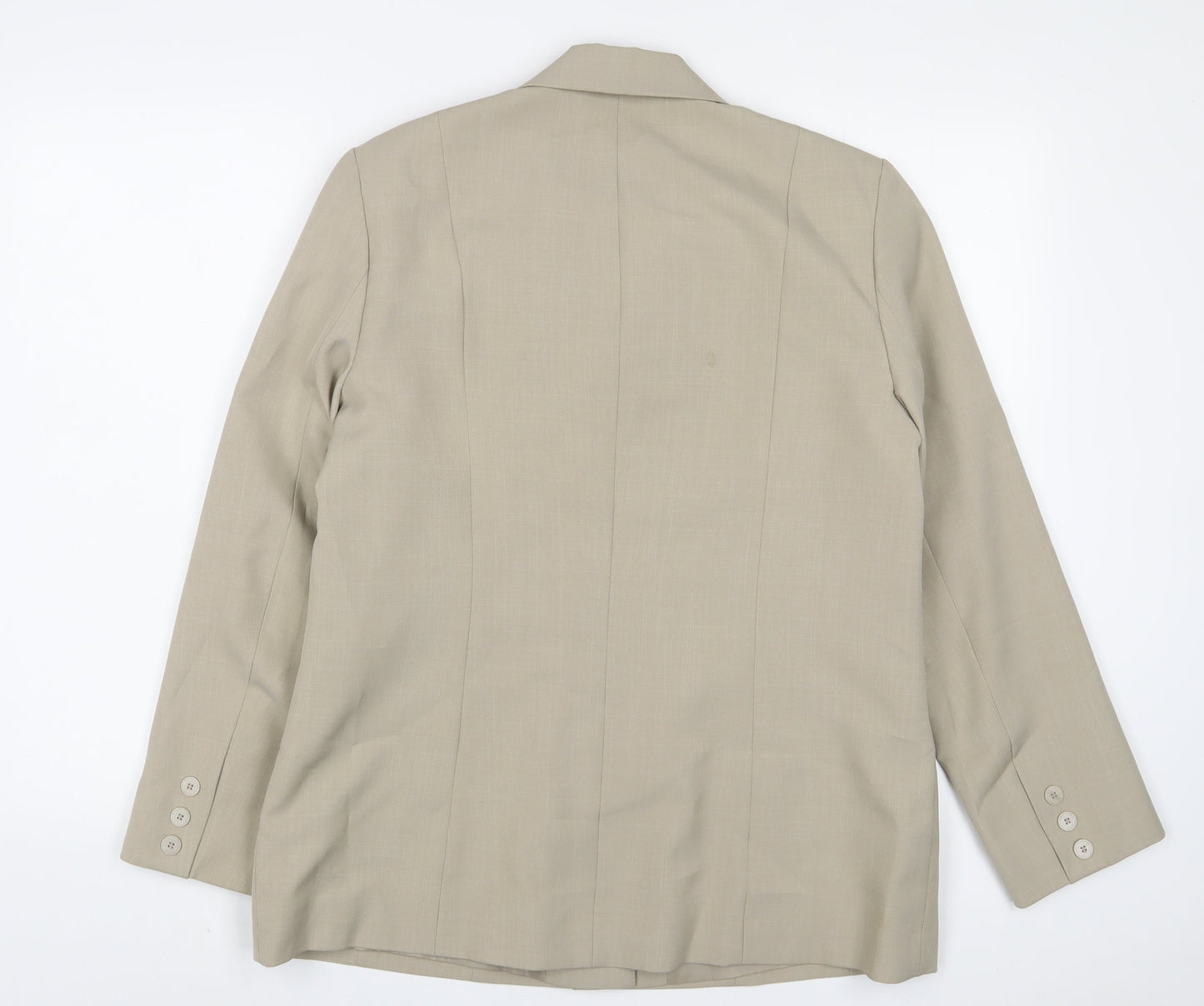 Bonmarché Womens Beige Jacket Blazer Size 14 Button