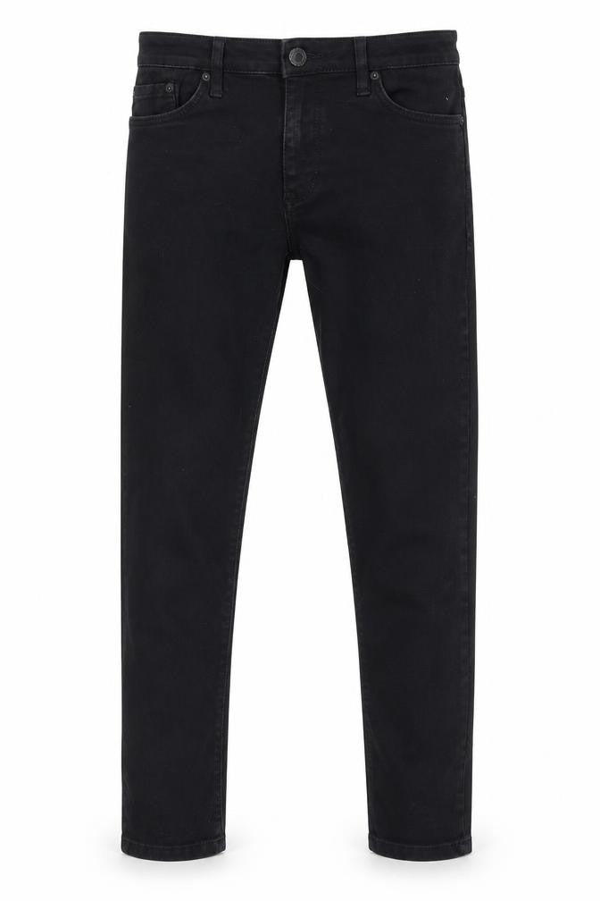 River Island Mens Black Cotton Skinny Jeans Size 30 in L29 in Regular Button