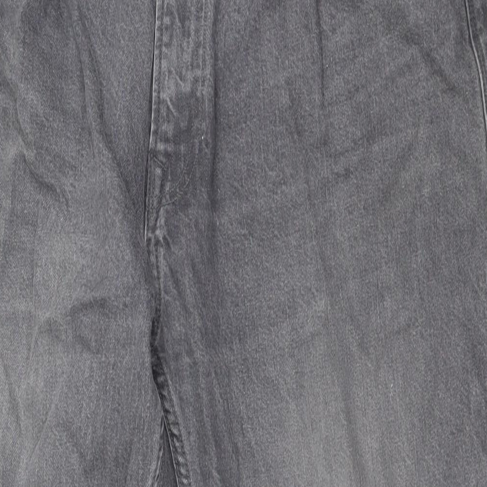 Matalan Mens Grey Cotton Tapered Jeans Size 40 in L31 in Regular Zip