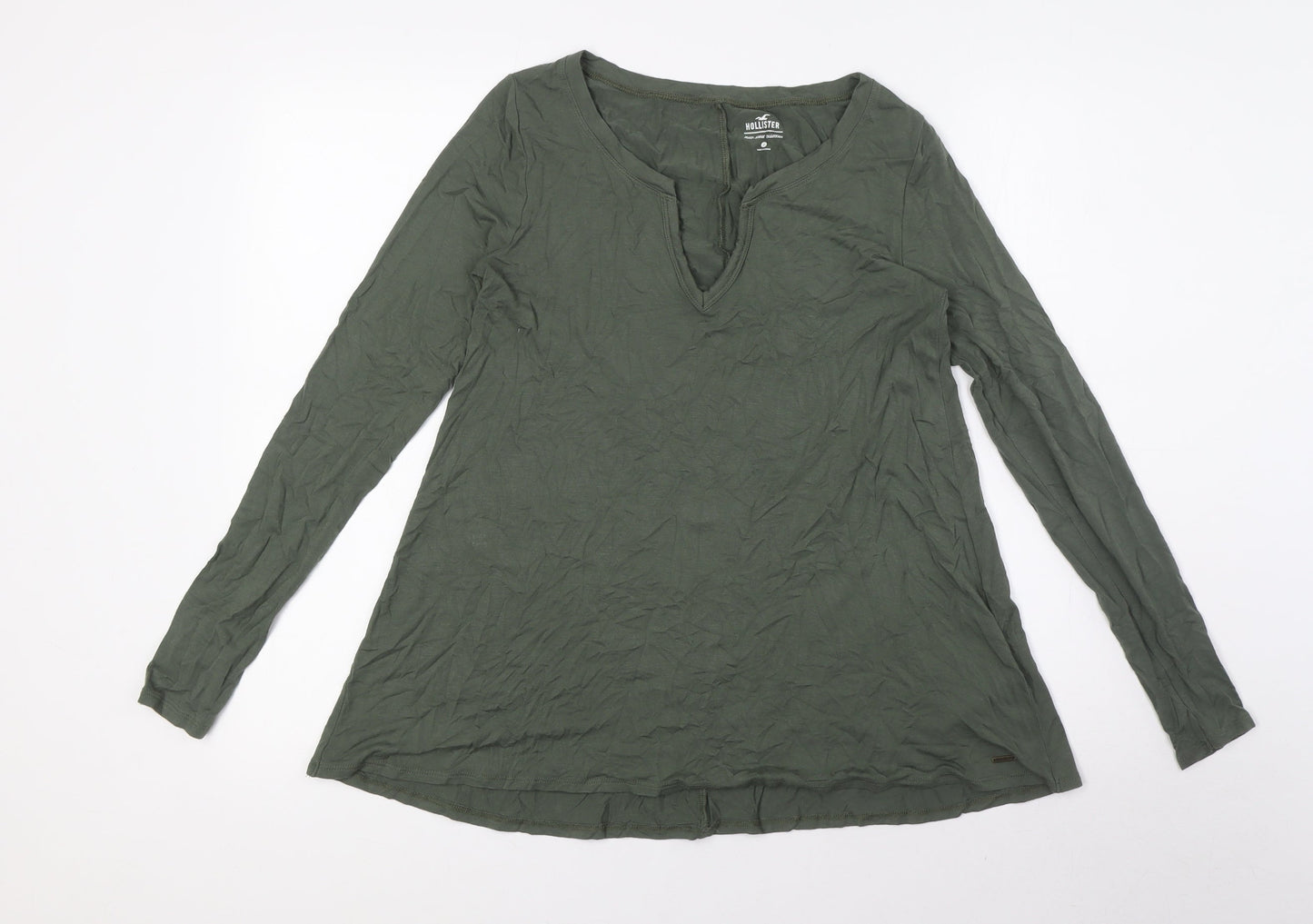 Hollister Womens Green Viscose Basic Blouse Size S Sweetheart - Must-Have Collection
