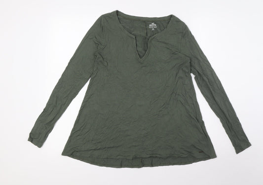 Hollister Womens Green Viscose Basic Blouse Size S Sweetheart - Must-Have Collection