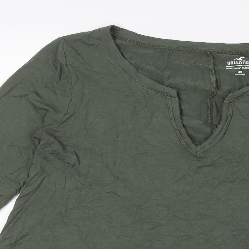 Hollister Womens Green Viscose Basic Blouse Size S Sweetheart - Must-Have Collection