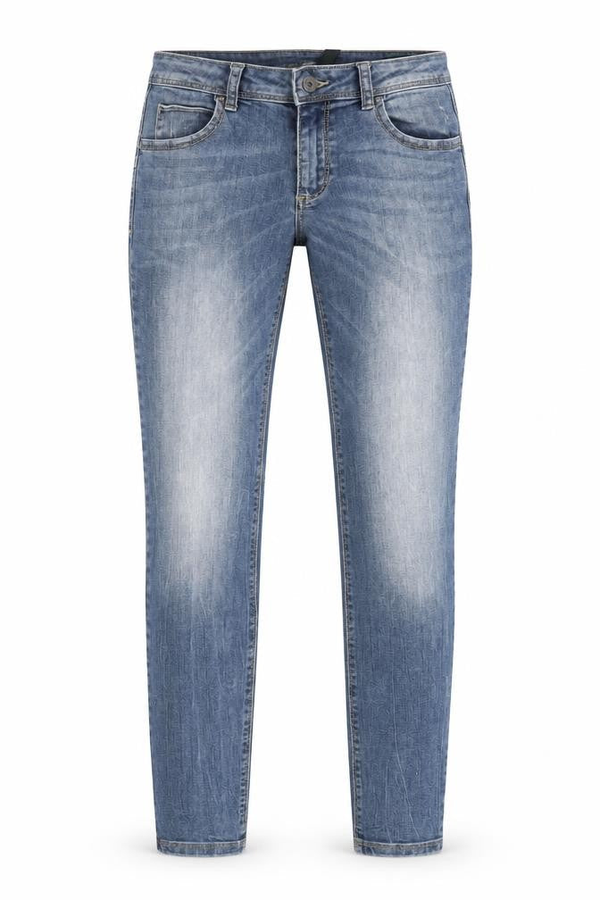 United Colors of Benetton Womens Blue Cotton Blend Skinny Jeans Size 23 in L28 in Regular Zip
