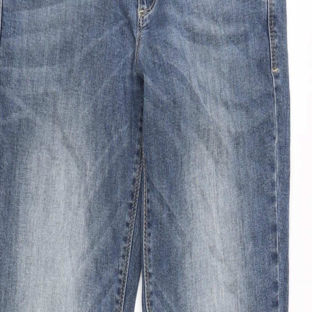 Benetton Womens Blue Cotton Blend Skinny Jeans Size 23 in L28 in Regular Zip