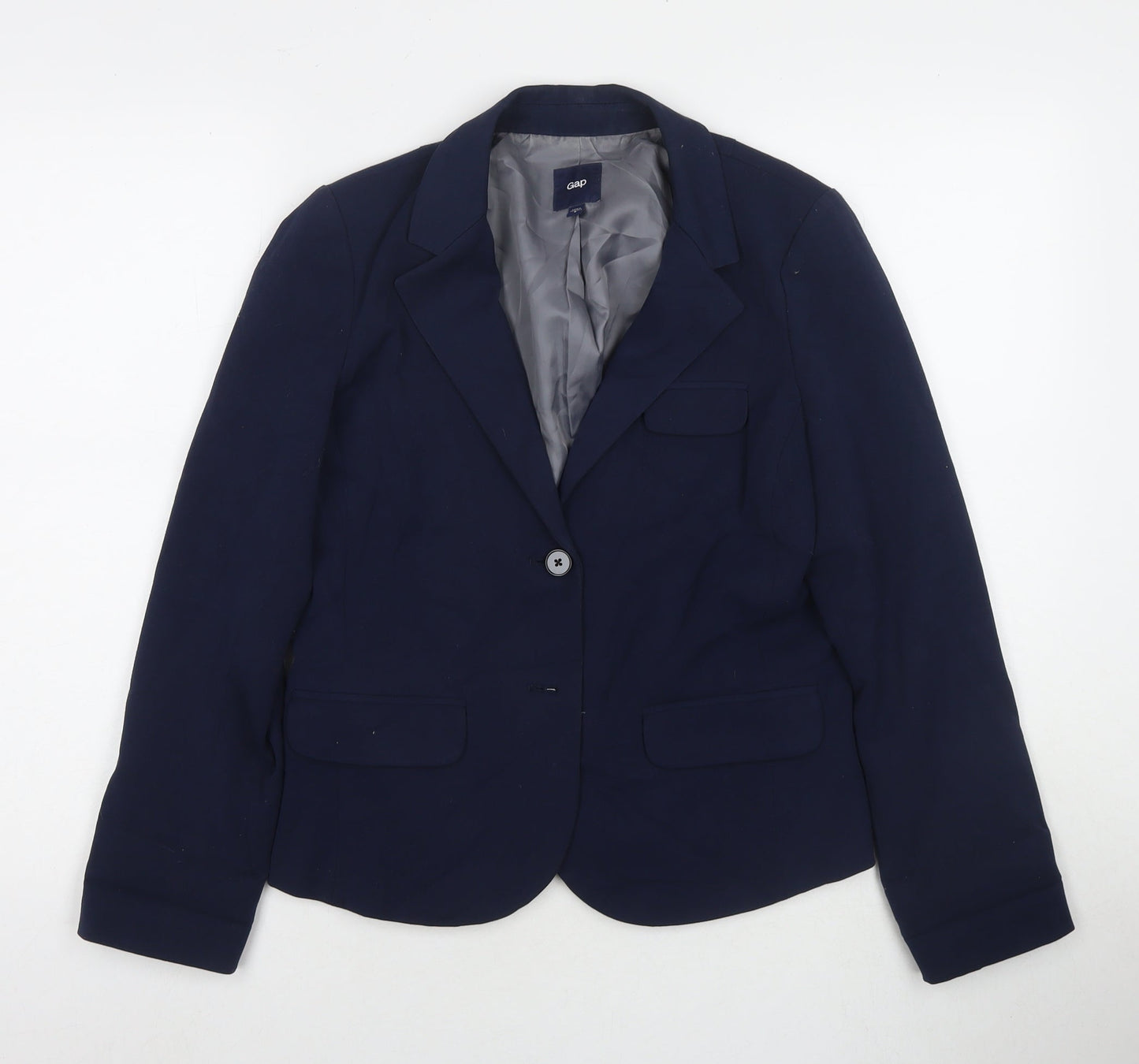 Gap Womens Blue Jacket Blazer Size 6 Button