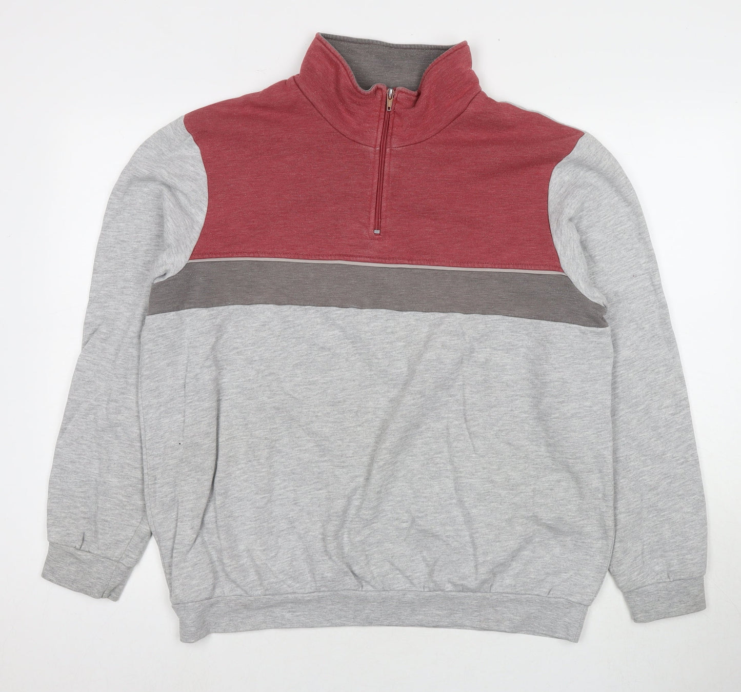 Damart Mens Grey Polyester Pullover Sweatshirt Size L