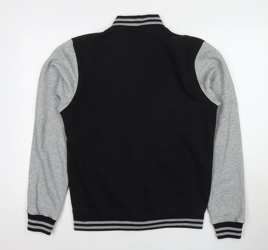 Impericon Mens Black Varsity Jacket Jacket Size M Snap