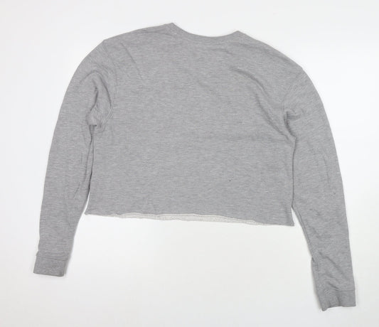 Miss Selfridge Womens Grey Polyester Pullover Sweatshirt Size 14 Pullover