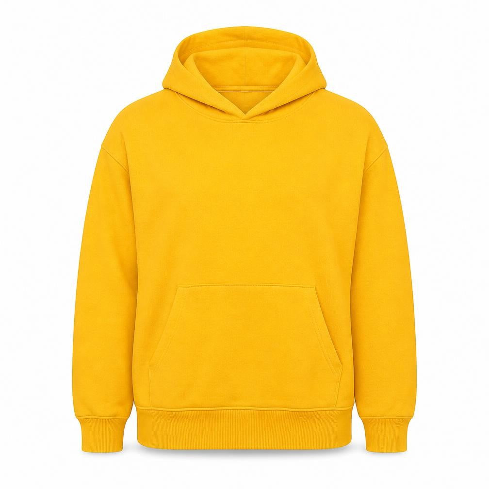Divided by H&M Womens Yellow Cotton Pullover Hoodie Size L Pullover