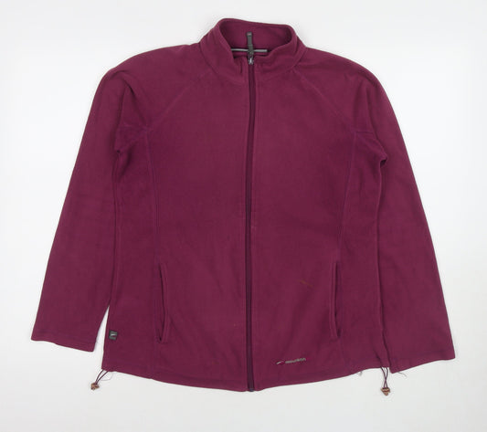 Mountain Life Womens Purple Jacket Size 14 Zip