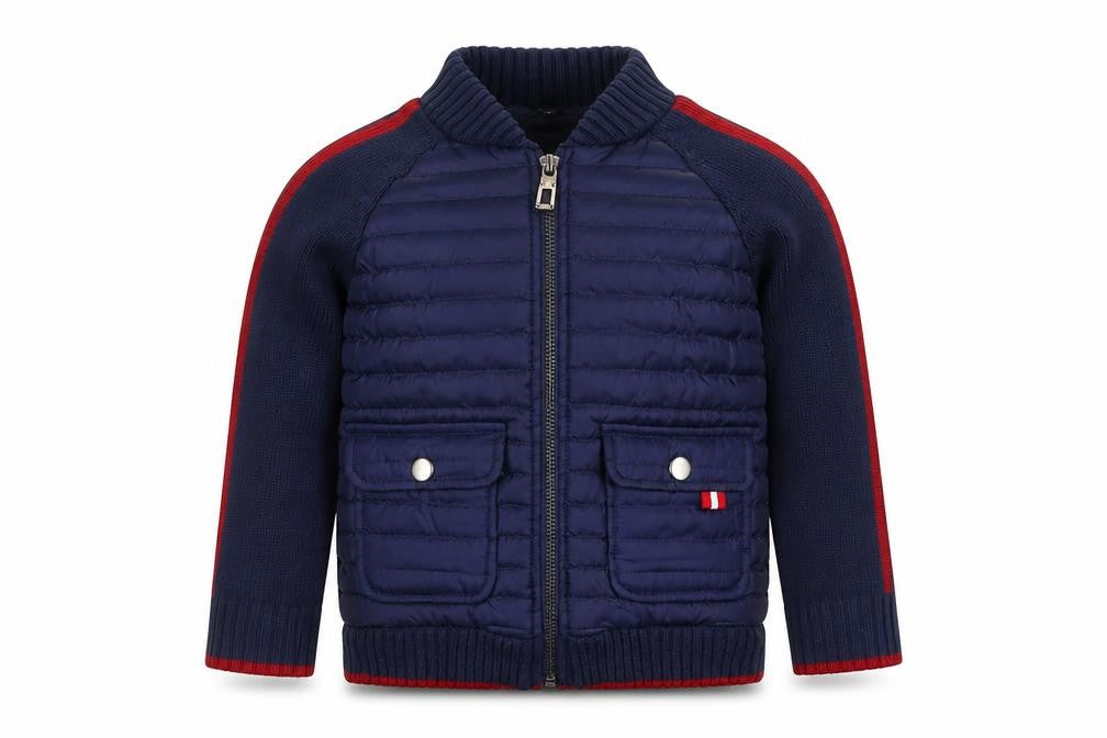E of M Boys Blue Jacket Size 3 Years Zip