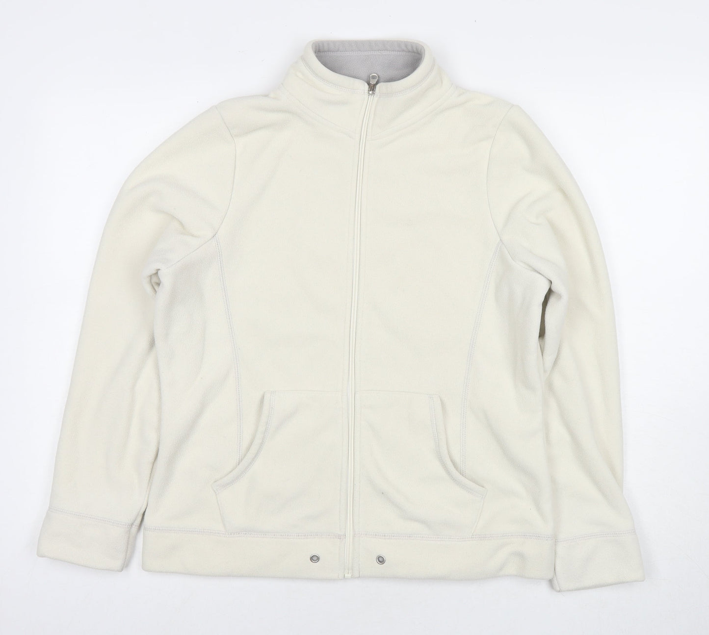 BHS Womens White Jacket Size 12 Zip