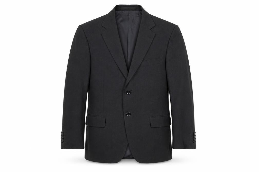 Marks and Spencer Mens Black Polyester Jacket Suit Jacket Size 40 Regular