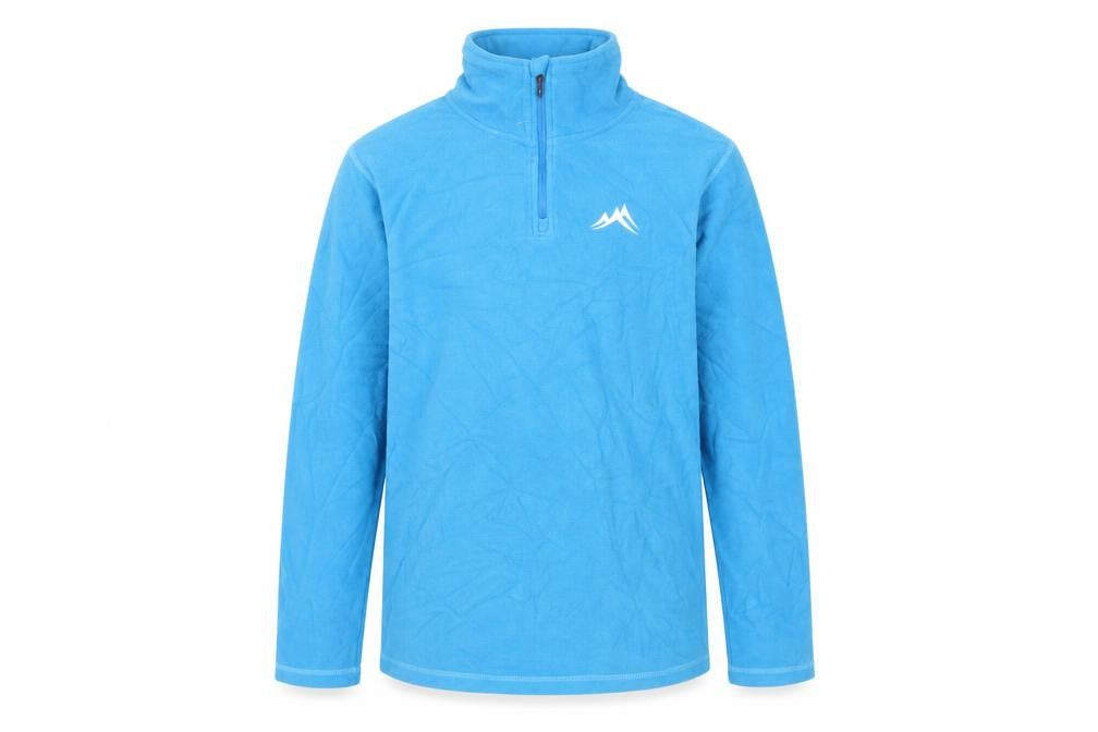 Ski Boys Blue Polyester Pullover Sweatshirt Size 9-10 Years Zip