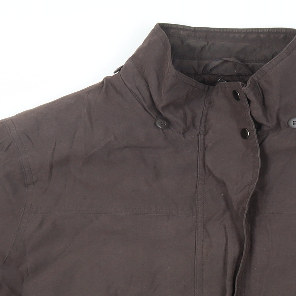 Debenhams Womens Brown Jacket Size 18 Zip - Zipped Pockets