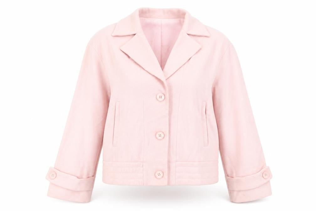 PRETTYLITTLETHING Womens Pink Jacket Size 10 Button
