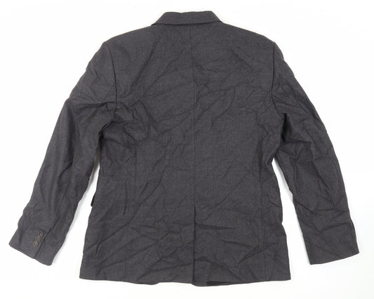 French Connection Mens Grey Wool Jacket Blazer Size 42 Regular