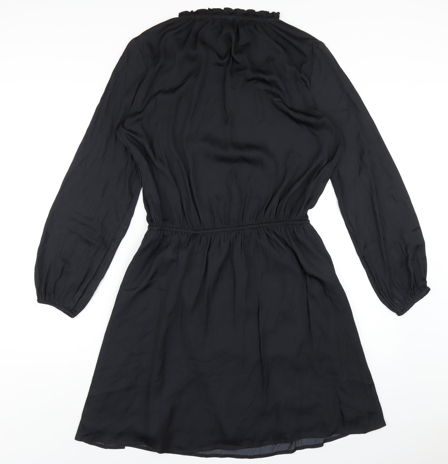 Gap Womens Black Polyester A-Line Size M V-Neck Pullover