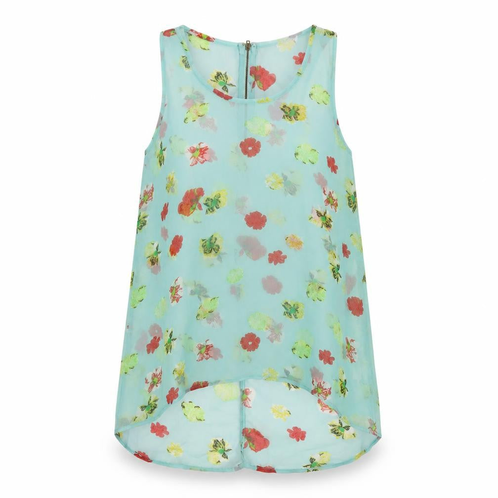 Womens UK Size 12 AX Paris Green Polyester Tank