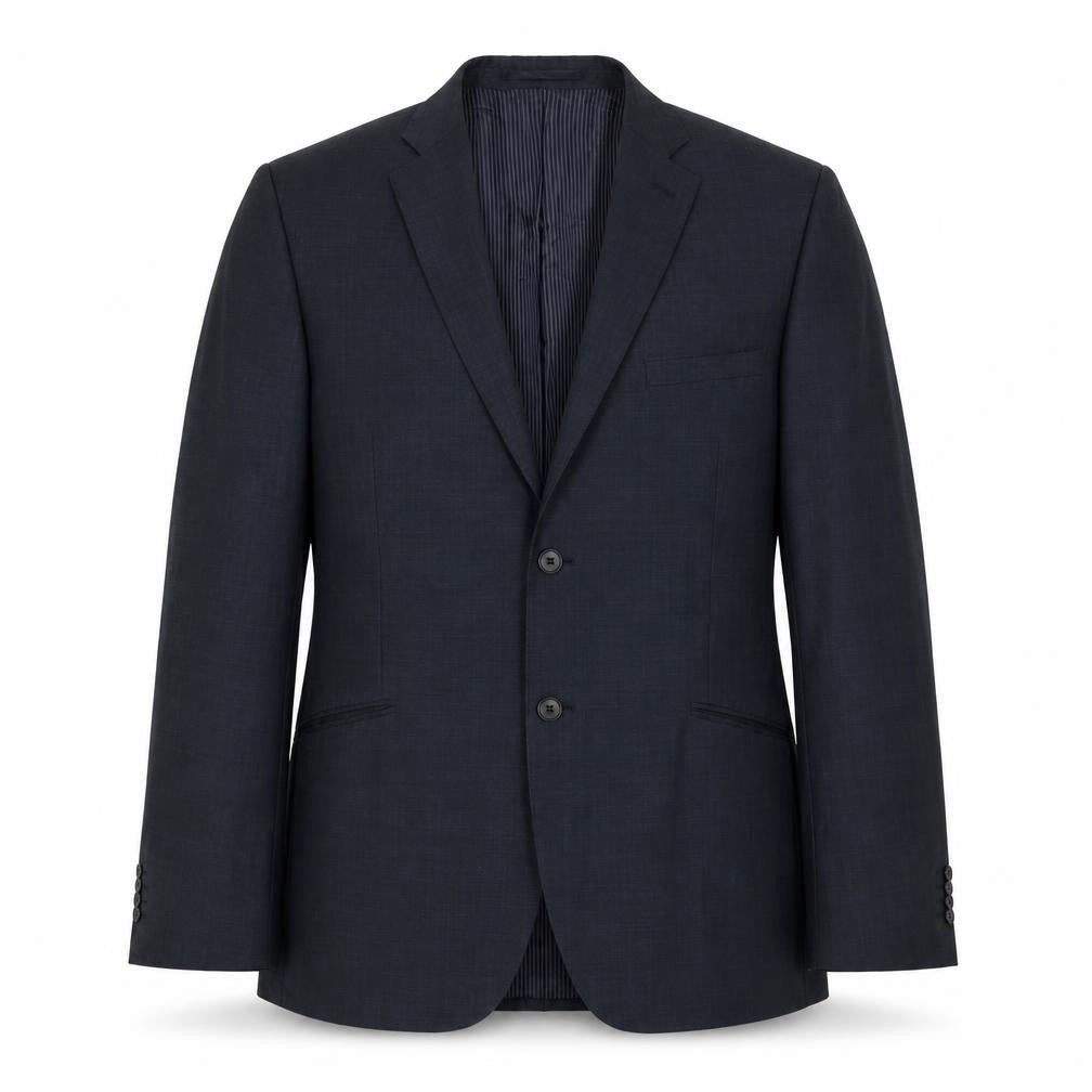 Mens 42 Chest Regular Daniel Hetcher Blue Two-Button Suit Jacket