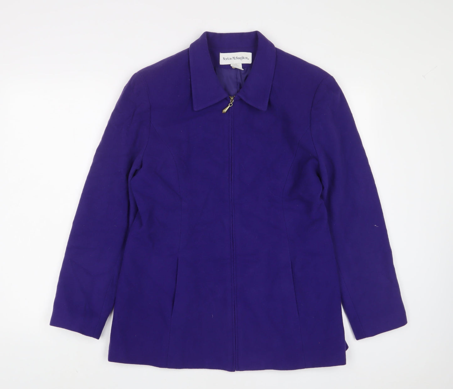 Norton McNaughton Womens Purple Jacket Size 8 Zip