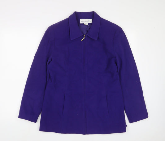 Norton McNaughton Womens Purple Jacket Size 8 Zip