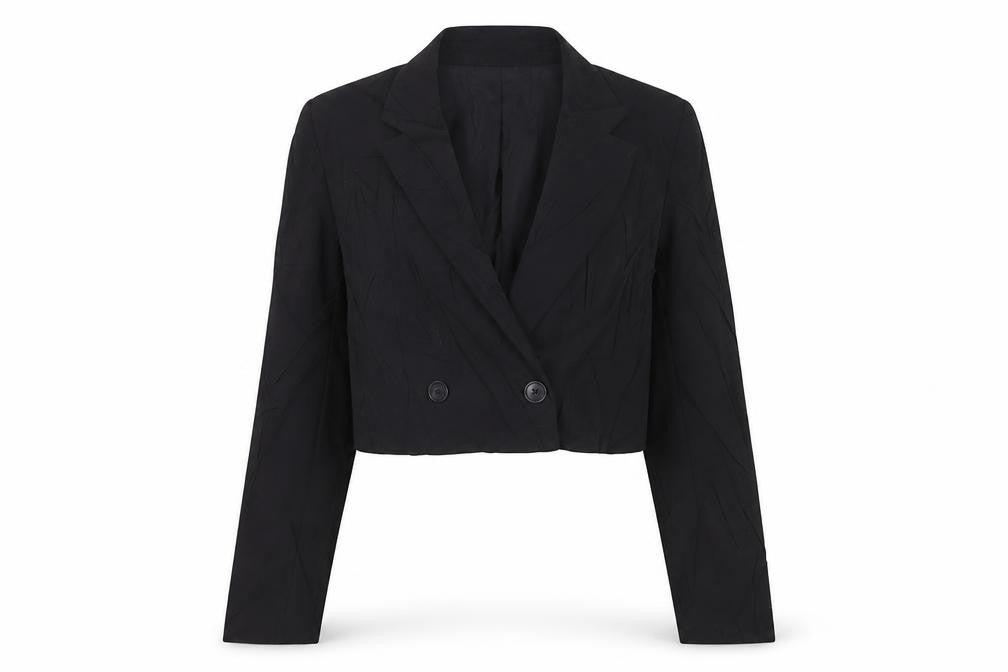 Stradivarius Womens Black Jacket Blazer Size S Button