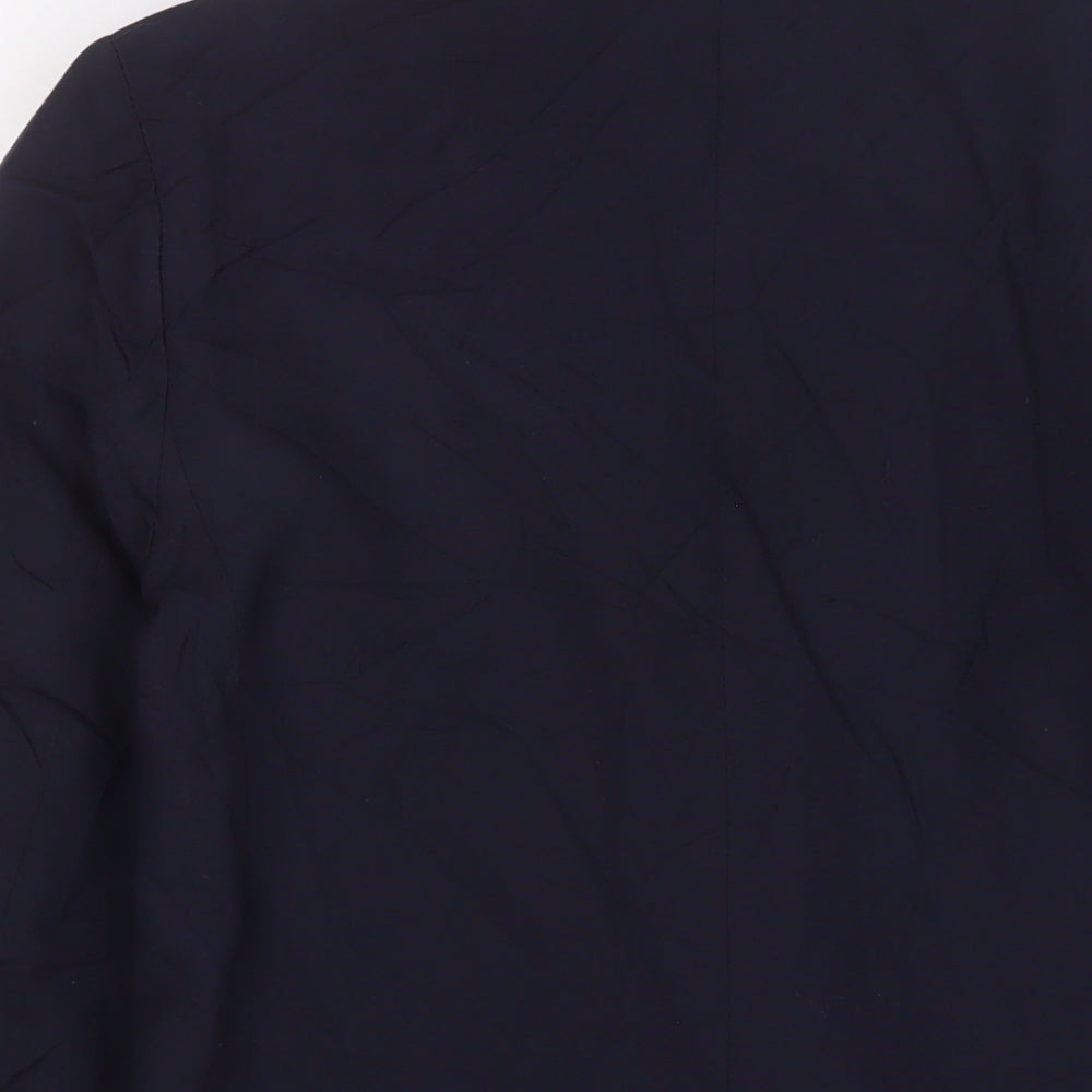 Klass Womens Blue Jacket Blazer Size 10 Button