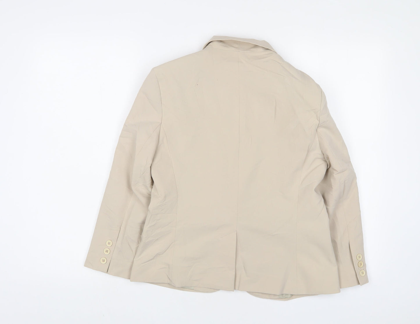 ASOS Womens Beige Jacket Blazer Size 10 Button
