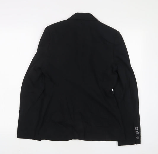 NEXT Womens Black Jacket Blazer Size 8 Button