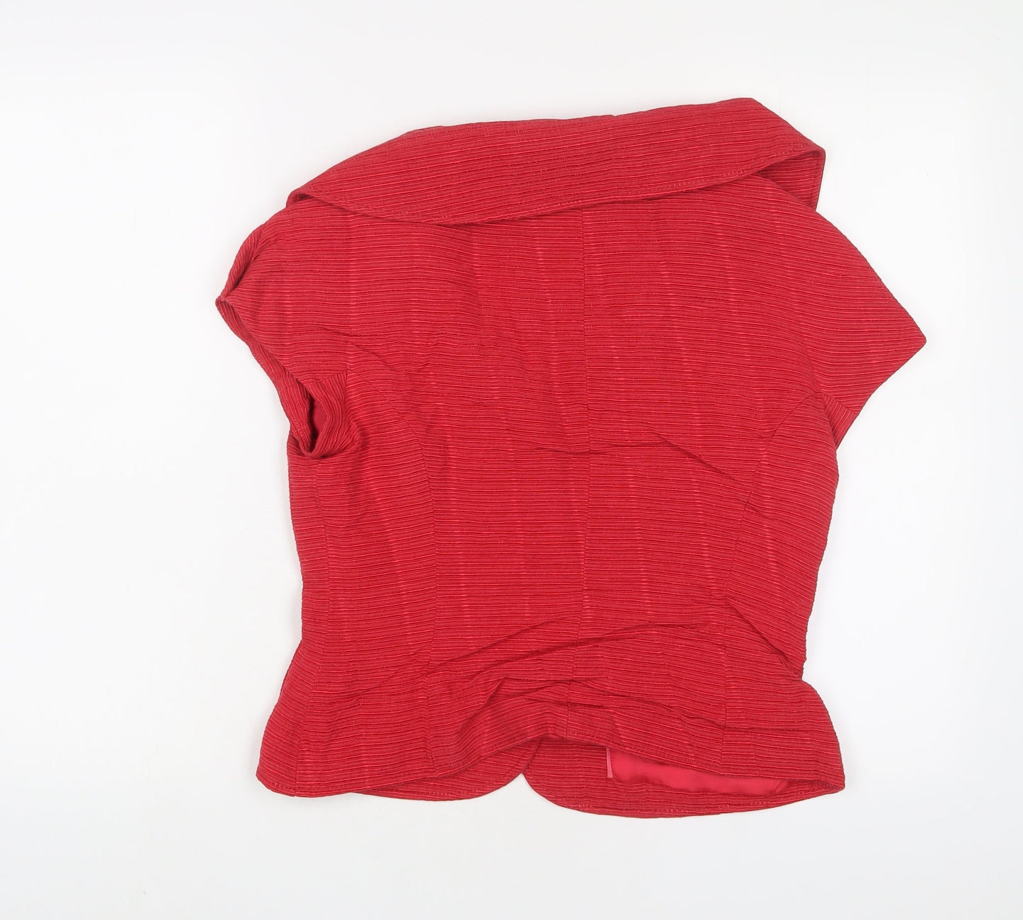 Principles Womens Red Jacket Size 12 Button