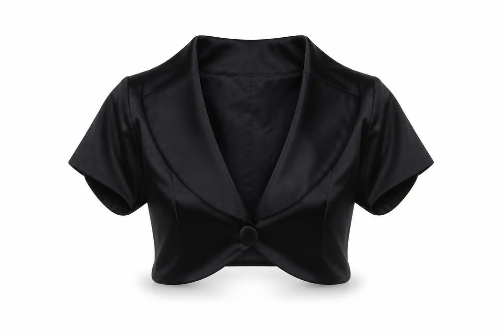 JS Boutique Womens Black Jacket Blazer Size M Button