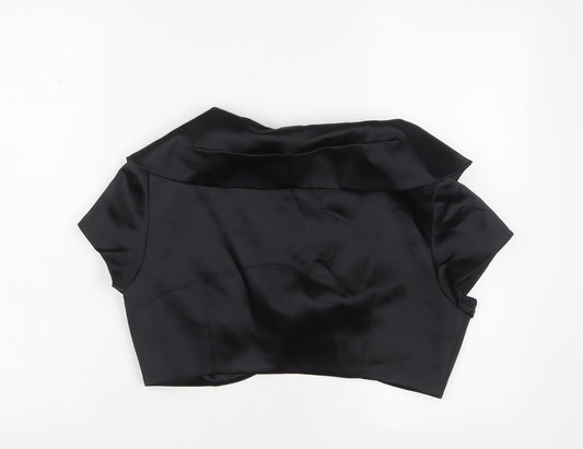 JS Boutique Womens Black Jacket Blazer Size M Button
