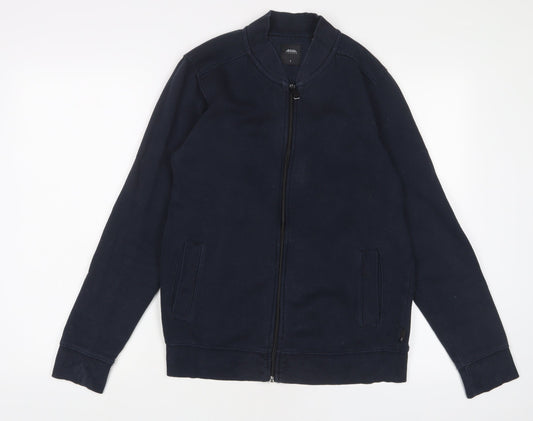 Burton Mens Blue Cotton Full Zip Sweatshirt Size S